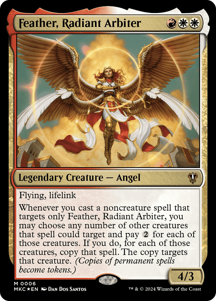 Feather, Radiant Arbiter [Murders at Karlov Manor Commander] MTG Single Magic: The Gathering  | Multizone: Comics And Games