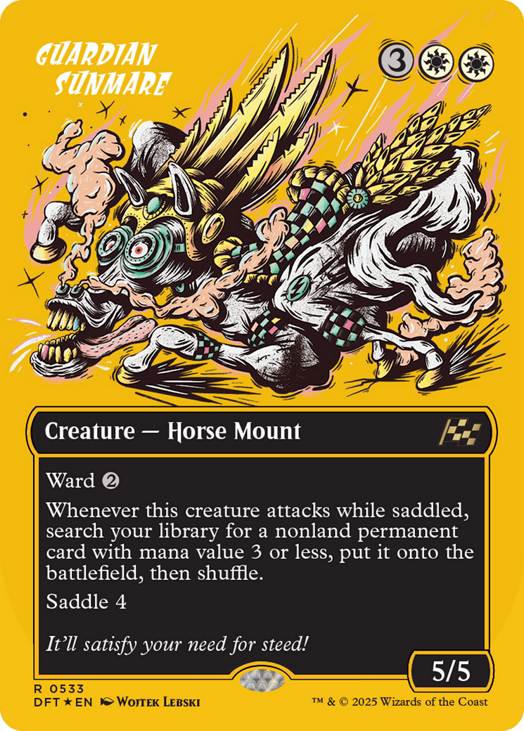 Guardian Sunmare (Borderless) (First-Place Foil) [Aetherdrift] MTG Single Magic: The Gathering  | Multizone: Comics And Games