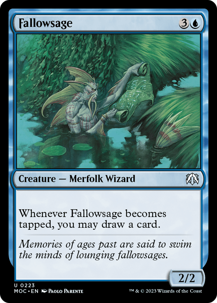 Fallowsage [March of the Machine Commander] MTG Single Magic: The Gathering  | Multizone: Comics And Games