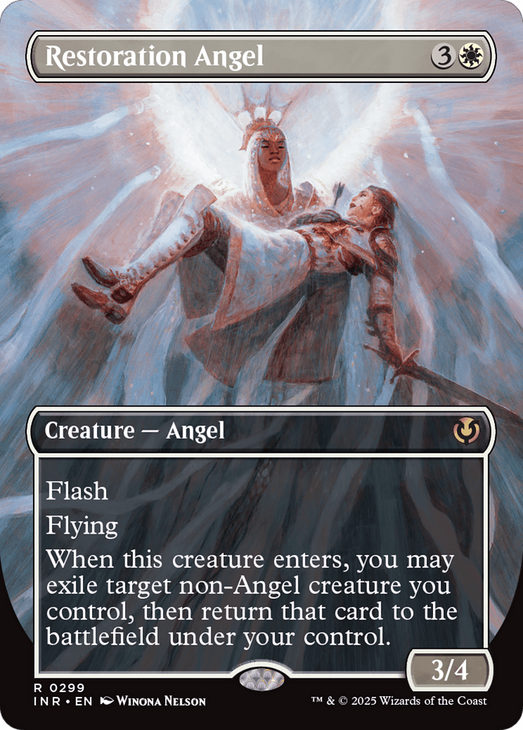 Restoration Angel (Borderless) [Innistrad Remastered] MTG Single Magic: The Gathering  | Multizone: Comics And Games