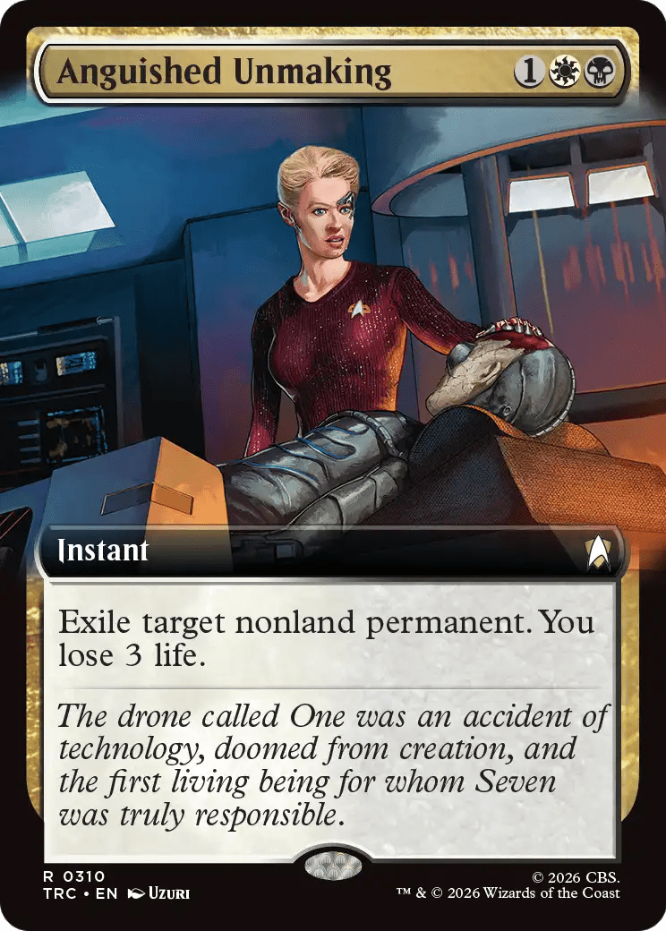 Anguished Unmaking (Extended Art) [Star Trek Commander] MTG Single Magic: The Gathering  | Multizone: Comics And Games