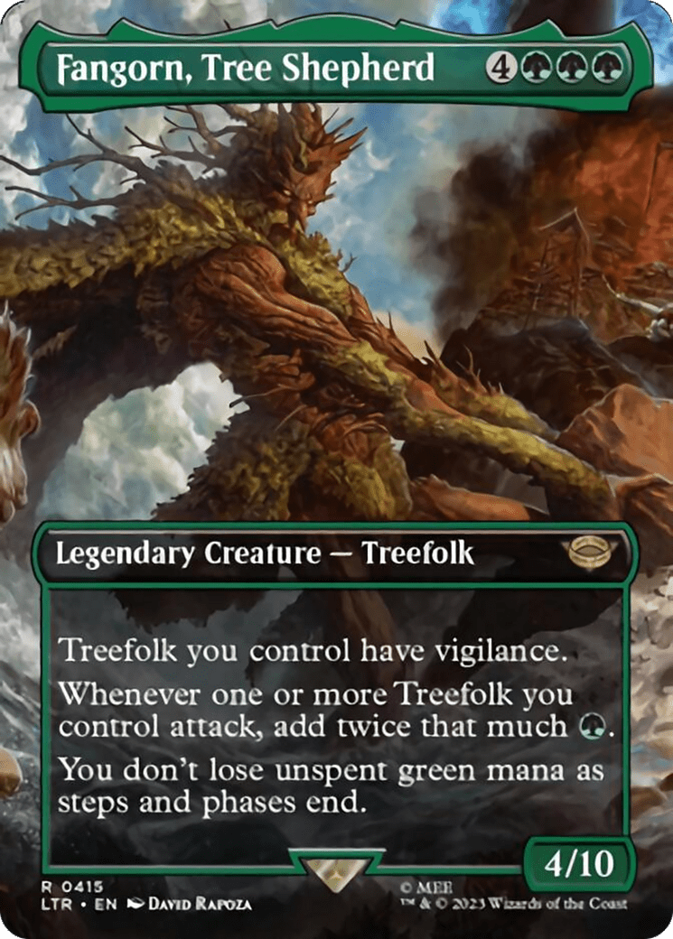 Fangorn, Tree Shepherd (Borderless Alternate Art) [The Lord of the Rings: Tales of Middle-Earth] MTG Single Magic: The Gathering  | Multizone: Comics And Games