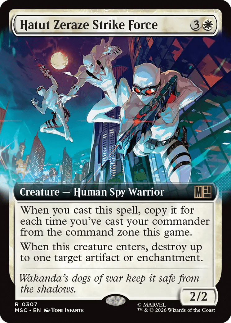 Hatut Zeraze Strike Force (Extended Art) [Marvel Super Heroes Commander] MTG Single Magic: The Gathering  | Multizone: Comics And Games