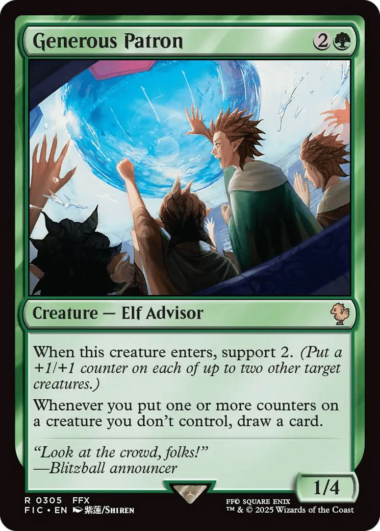 Generous Patron [FINAL FANTASY Commander] MTG Single Magic: The Gathering  | Multizone: Comics And Games