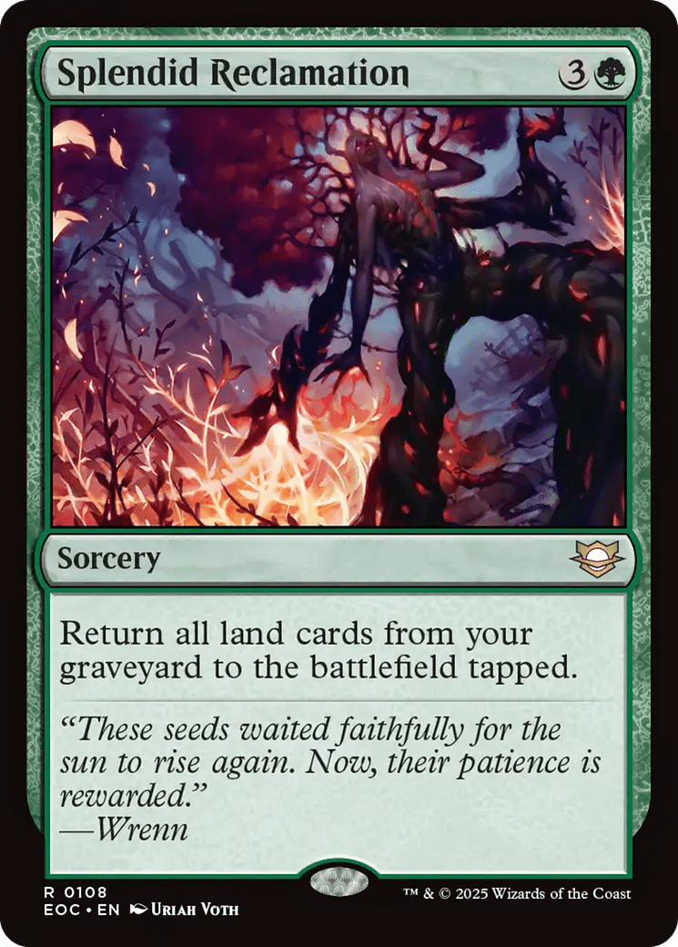 Splendid Reclamation [Edge of Eternities Commander] MTG Single Magic: The Gathering  | Multizone: Comics And Games