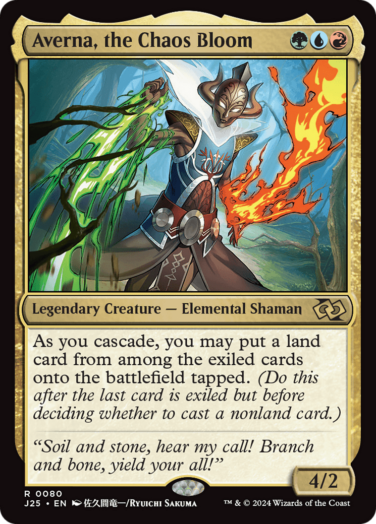 Averna, the Chaos Bloom (Anime) [Foundations Jumpstart] MTG Single Magic: The Gathering  | Multizone: Comics And Games