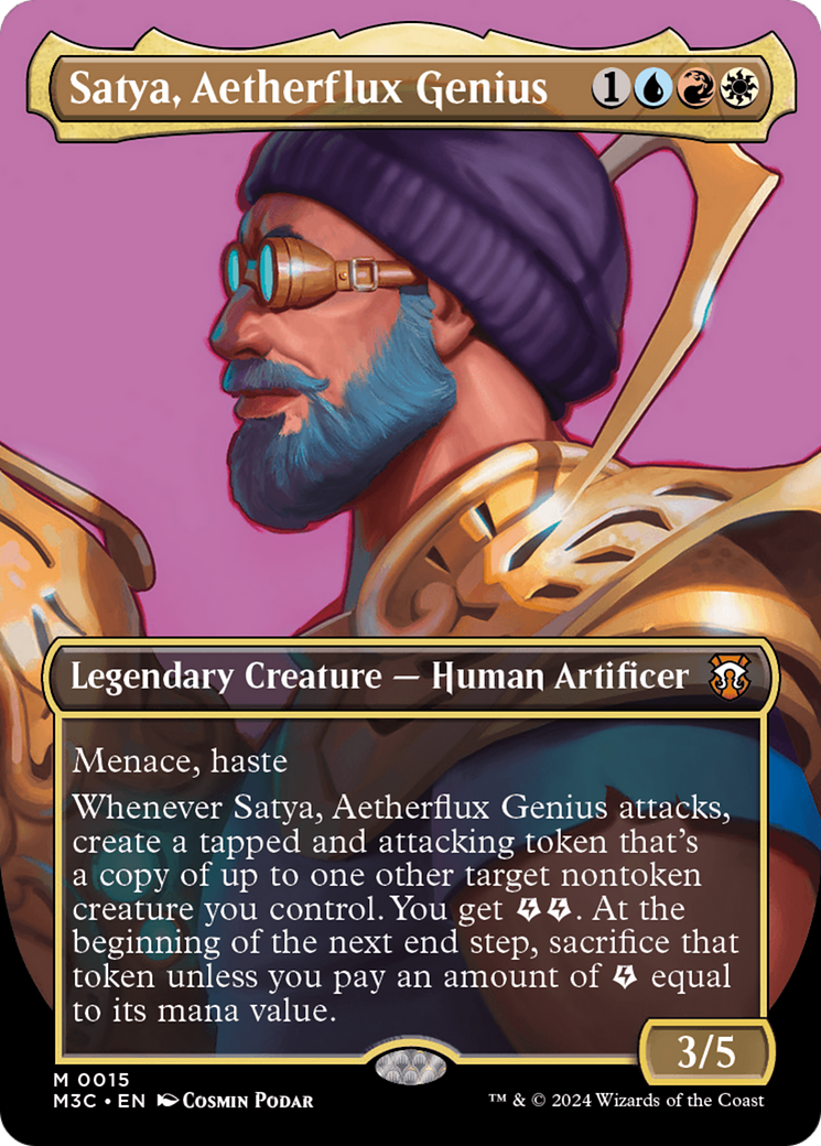 Satya, Aetherflux Genius (Borderless) [Modern Horizons 3 Commander] | Multizone: Comics And Games