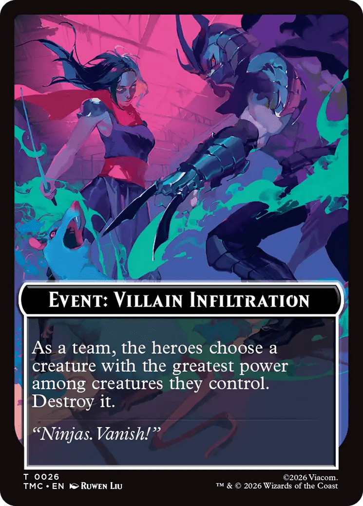 Event: Villain Infiltration [Teenage Mutant Ninja Turtles Commander Tokens] MTG Single Magic: The Gathering  | Multizone: Comics And Games