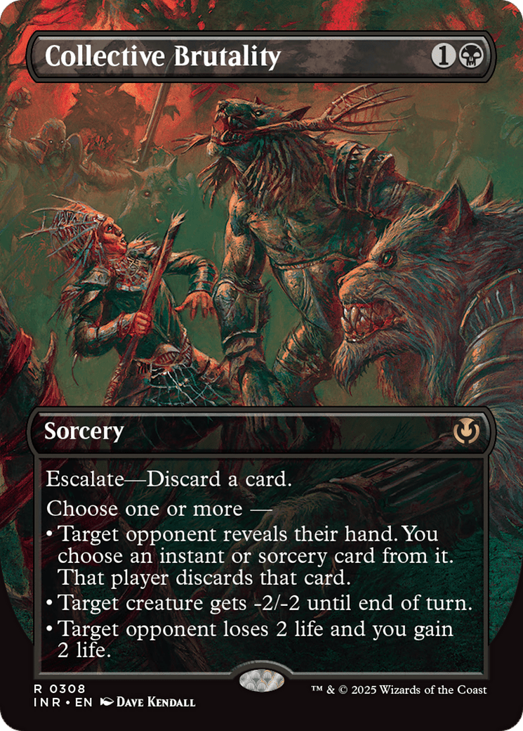 Collective Brutality (Borderless) [Innistrad Remastered] MTG Single Magic: The Gathering  | Multizone: Comics And Games
