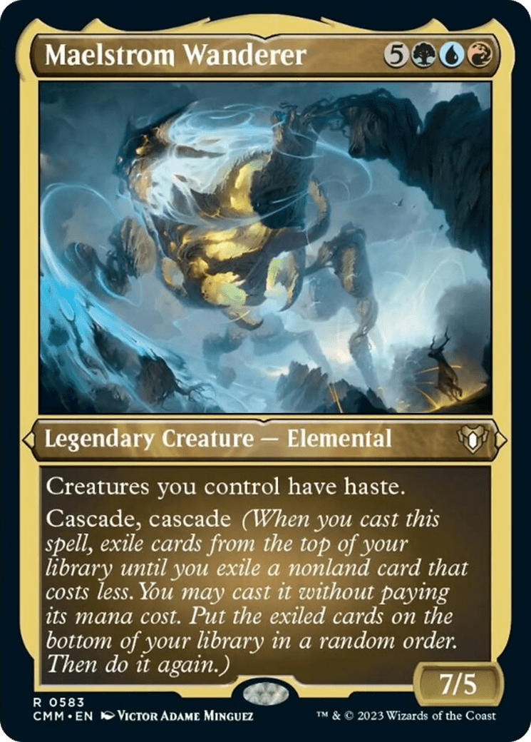 Maelstrom Wanderer (Foil Etched) [Commander Masters] MTG Single Magic: The Gathering  | Multizone: Comics And Games
