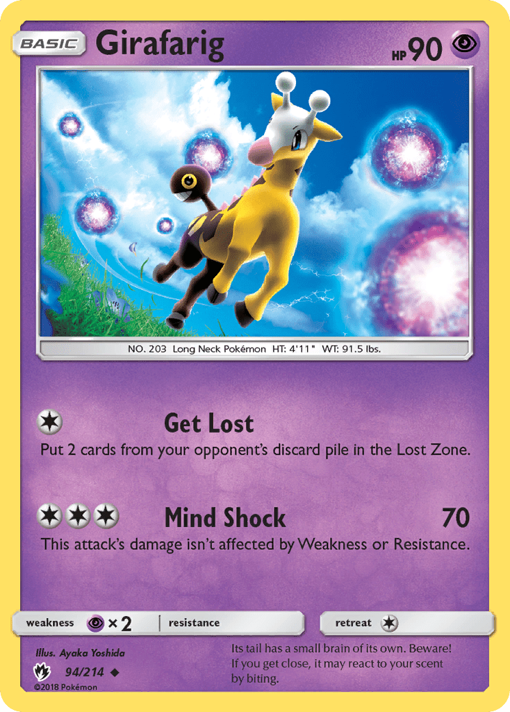 Girafarig (94/214) [Sun & Moon: Lost Thunder] Pokemon Single Pokémon  | Multizone: Comics And Games