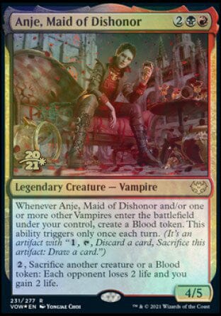 Anje, Maid of Dishonor [Innistrad: Crimson Vow Prerelease Promos] MTG Single Magic: The Gathering  | Multizone: Comics And Games