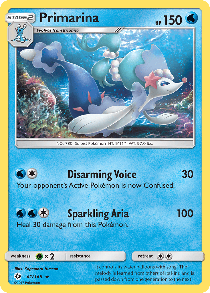 Primarina (41/149) [Sun & Moon: Base Set] Pokemon Single Pokémon  | Multizone: Comics And Games