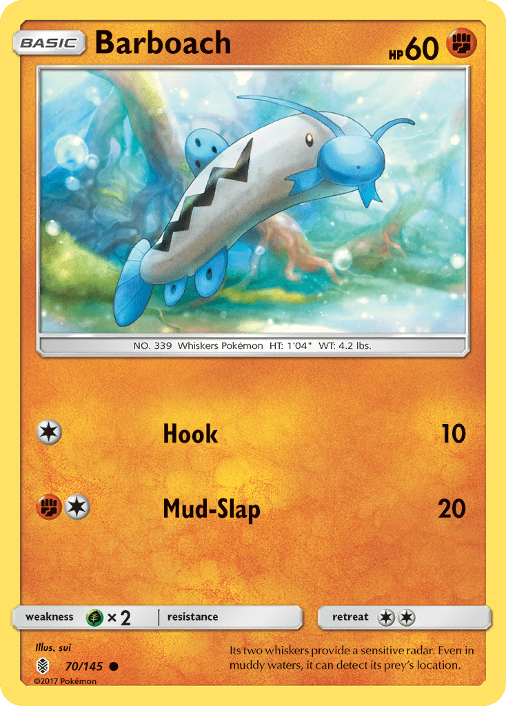 Barboach (70/145) [Sun & Moon: Guardians Rising] Pokemon Single Pokémon  | Multizone: Comics And Games