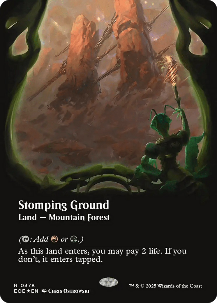 Stomping Ground (Borderless) (Galaxy Foil) [Edge of Eternities] MTG Single Magic: The Gathering  | Multizone: Comics And Games