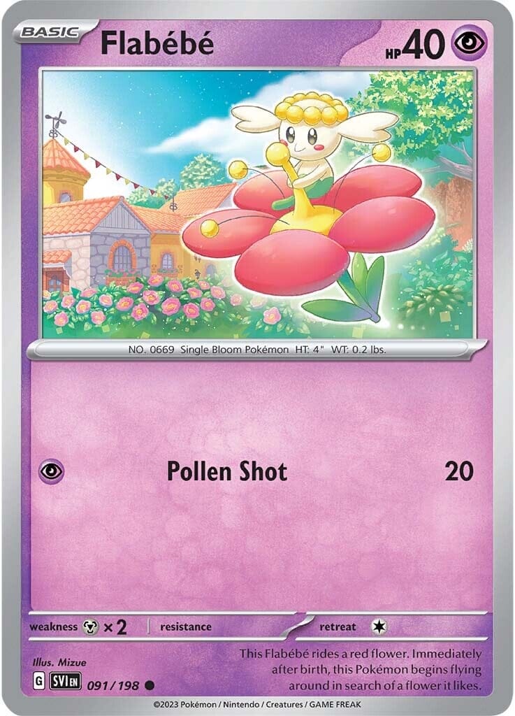Flabebe (091/198) [Scarlet & Violet: Base Set] Pokemon Single Pokémon  | Multizone: Comics And Games