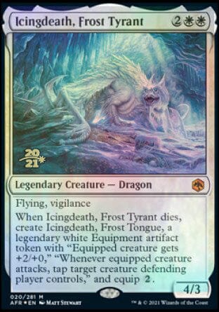 Icingdeath, Frost Tyrant [Dungeons & Dragons: Adventures in the Forgotten Realms Prerelease Promos] MTG Single Magic: The Gathering  | Multizone: Comics And Games