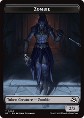 Elephant // Zombie (0003) Double-Sided Token [Aetherdrift Tokens] MTG Single Magic: The Gathering  | Multizone: Comics And Games