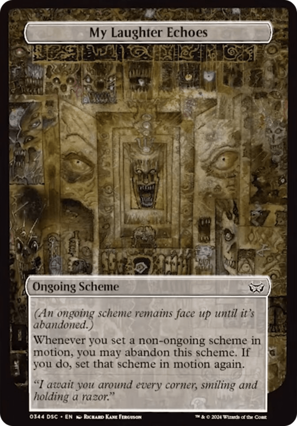 My Laughter Echoes (Full Art) [Duskmourn: Archenemy] MTG Single Magic: The Gathering  | Multizone: Comics And Games