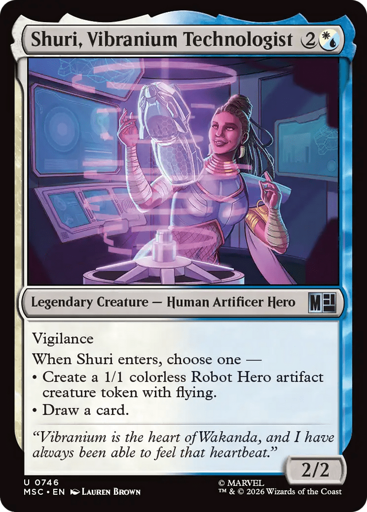 Shuri, Vibranium Technologist [Marvel Super Heroes Commander] MTG Single Magic: The Gathering  | Multizone: Comics And Games