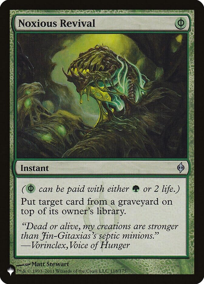 Noxious Revival [The List] MTG Single Magic: The Gathering  | Multizone: Comics And Games