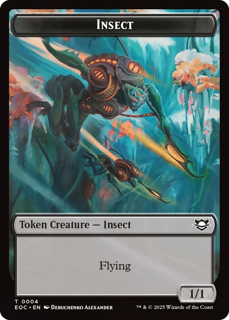 Insect // Beast (0005) Double-Sided Token [Edge of Eternities Commander Tokens] MTG Single Magic: The Gathering  | Multizone: Comics And Games