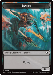 Insect // Golem (0013) Double-Sided Token [Edge of Eternities Commander Tokens] MTG Single Magic: The Gathering  | Multizone: Comics And Games