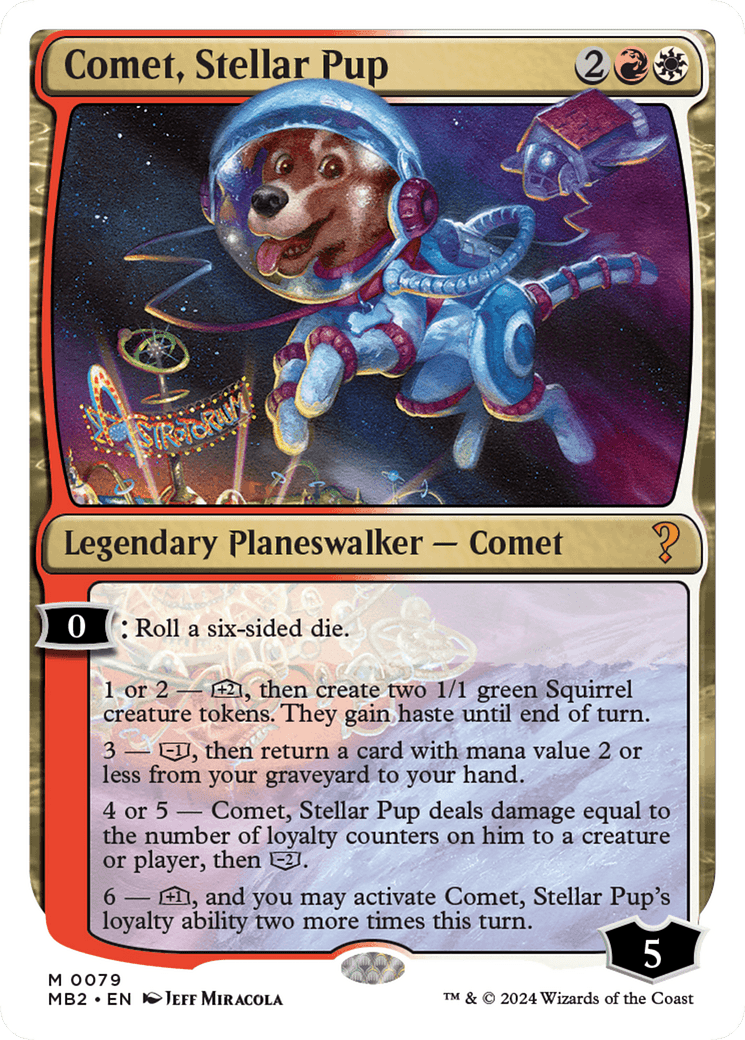 Comet, Stellar Pup [Mystery Booster 2] MTG Single Magic: The Gathering  | Multizone: Comics And Games
