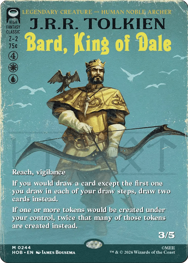 Bard, King of Dale (Borderless) [The Hobbit] MTG Single Magic: The Gathering  | Multizone: Comics And Games