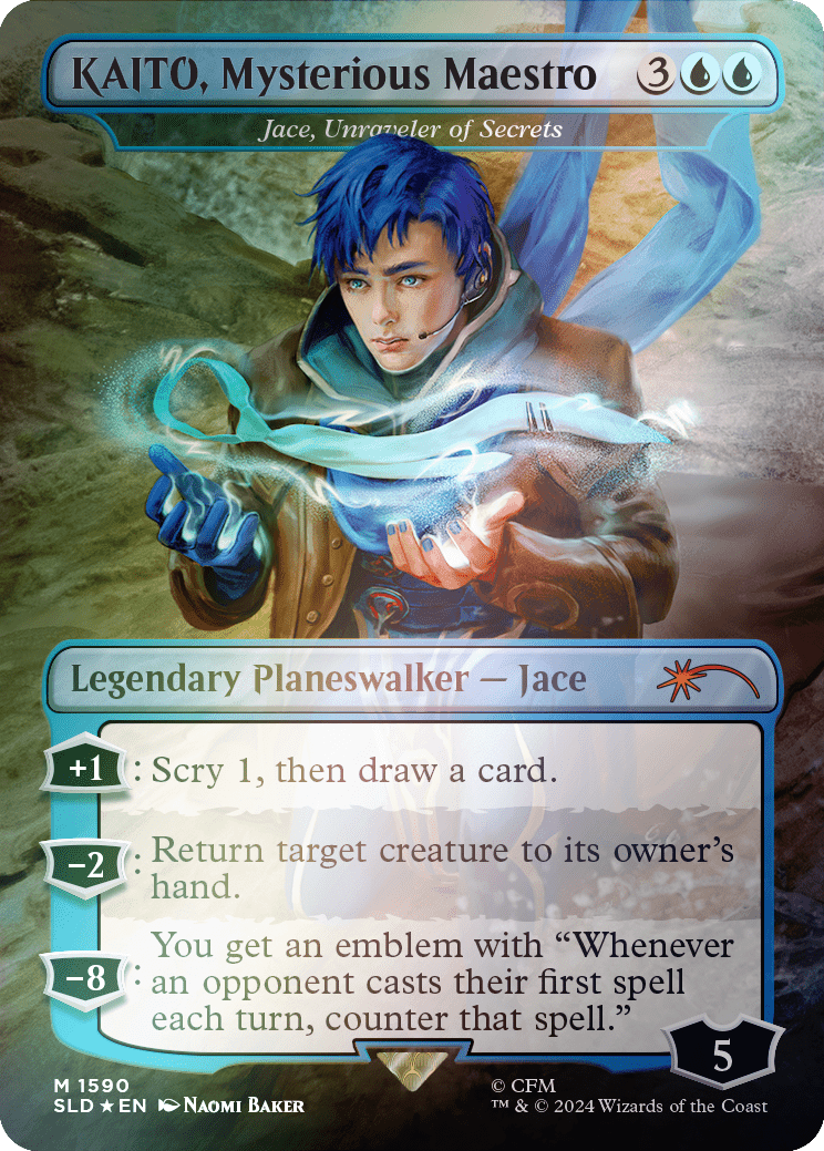 KAITO, Mysterious Maestro - Jace, Unraveler of Secrets (Rainbow Foil) [Secret Lair Drop Series] MTG Single Magic: The Gathering  | Multizone: Comics And Games