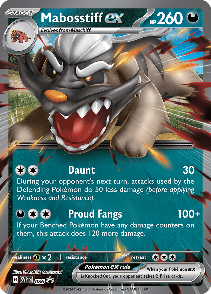Mabosstiff ex (086) (Jumbo Card) [Scarlet & Violet: Black Star Promos] Pokemon Single Pokémon  | Multizone: Comics And Games