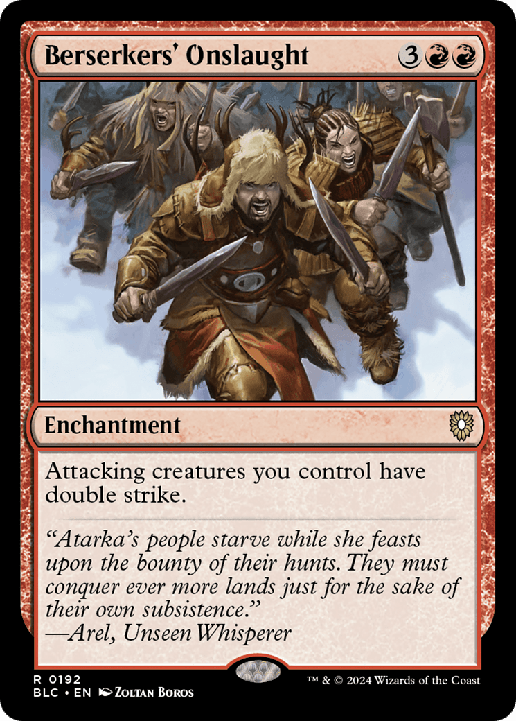Berserkers' Onslaught [Bloomburrow Commander] MTG Single Magic: The Gathering  | Multizone: Comics And Games