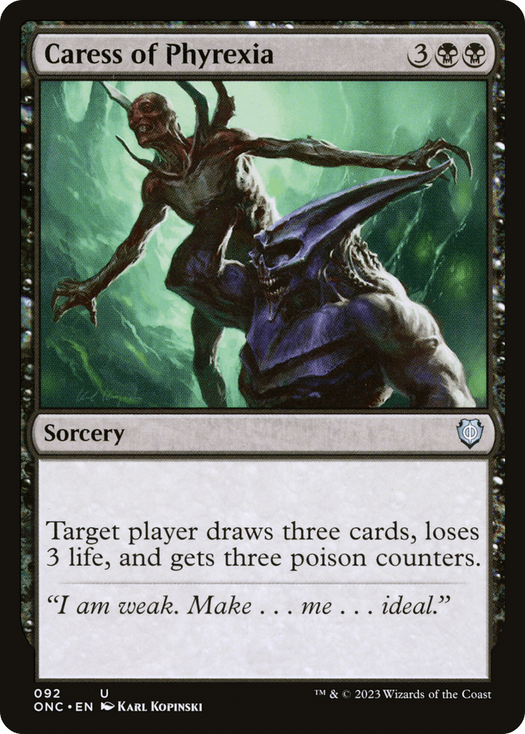 Caress of Phyrexia [Phyrexia: All Will Be One Commander] MTG Single Magic: The Gathering  | Multizone: Comics And Games
