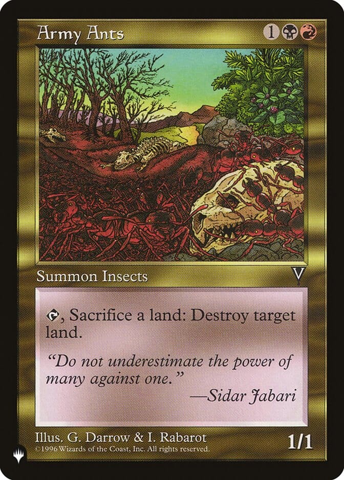 Army Ants [The List] MTG Single Magic: The Gathering  | Multizone: Comics And Games