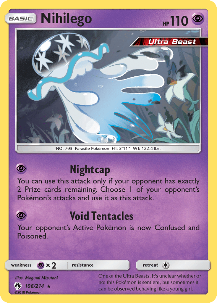 Nihilego (106/214) [Sun & Moon: Lost Thunder] Pokemon Single Pokémon  | Multizone: Comics And Games