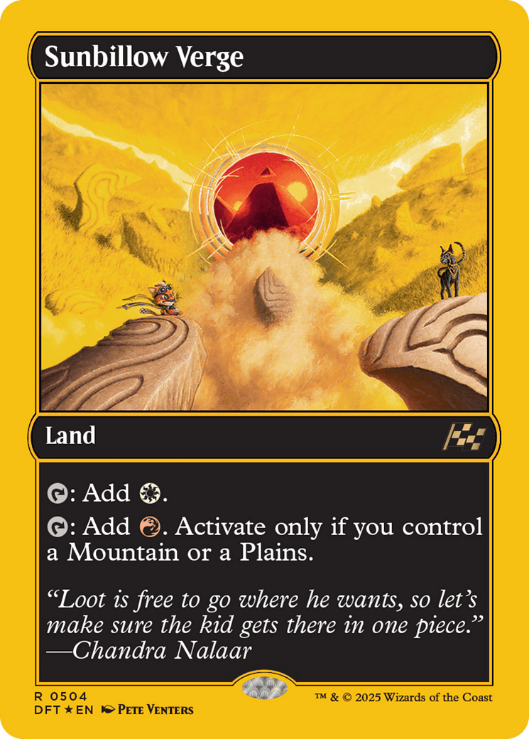 Sunbillow Verge (First-Place Foil) [Aetherdrift] MTG Single Magic: The Gathering  | Multizone: Comics And Games