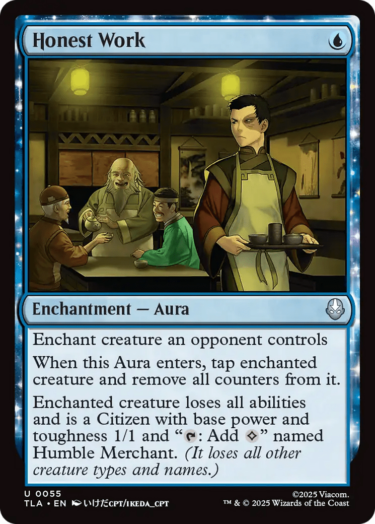 Honest Work [Avatar: The Last Airbender] MTG Single Magic: The Gathering  | Multizone: Comics And Games