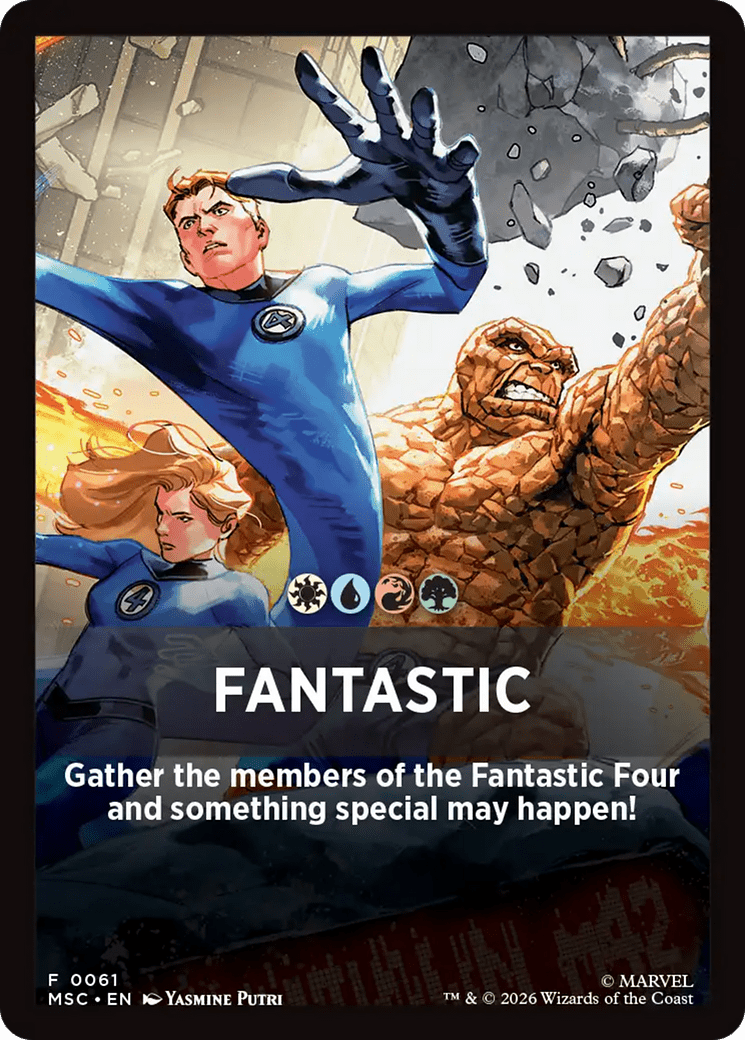 Fantastic Theme Card [Marvel Super Heroes Commander] MTG Single Magic: The Gathering  | Multizone: Comics And Games