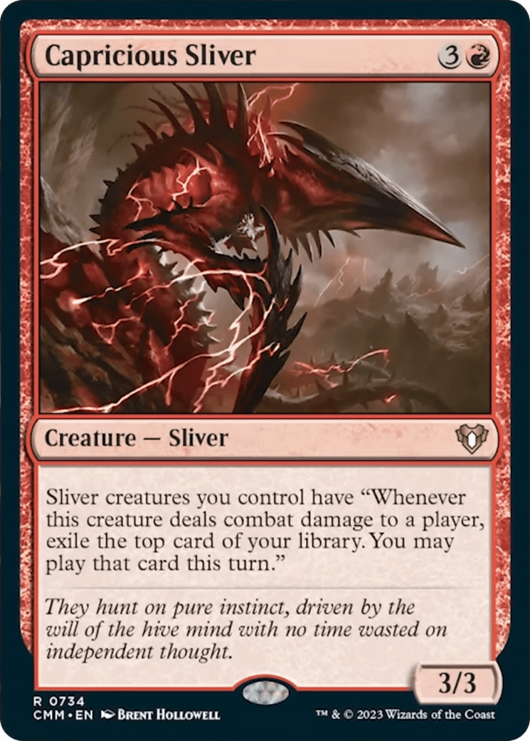 Capricious Sliver [Commander Masters] MTG Single Magic: The Gathering  | Multizone: Comics And Games