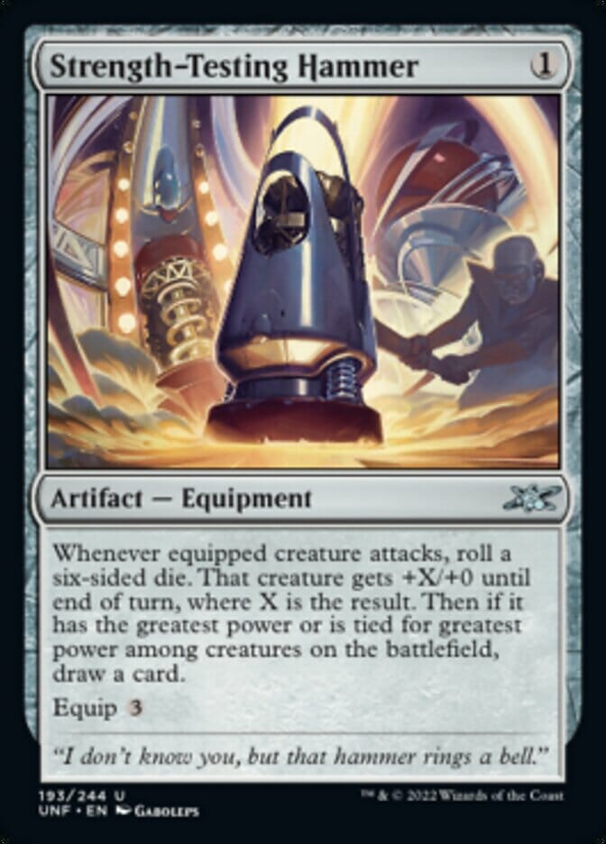 Strength-Testing Hammer [Unfinity] MTG Single Magic: The Gathering  | Multizone: Comics And Games