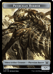 Phyrexian Golem // Phyrexian Horror Double-Sided Token [March of the Machine Commander Tokens] MTG Single Magic: The Gathering  | Multizone: Comics And Games