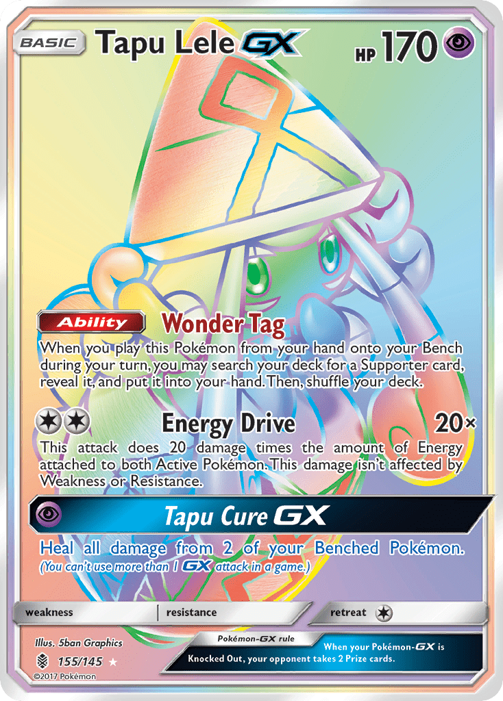 Tapu Lele GX (155/145) [Sun & Moon: Guardians Rising] Pokemon Single Pokémon  | Multizone: Comics And Games