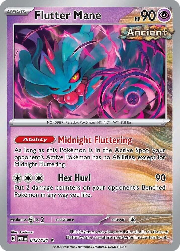 Flutter Mane (043/131) [Scarlet & Violet: Prismatic Evolutions] Pokemon Single Pokémon  | Multizone: Comics And Games