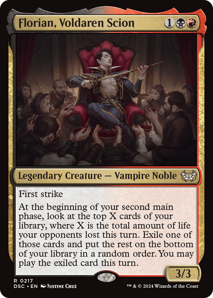 Florian, Voldaren Scion [Duskmourn: House of Horror Commander] MTG Single Magic: The Gathering  | Multizone: Comics And Games