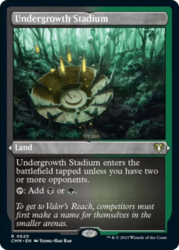 Undergrowth Stadium (Foil Etched) [Commander Masters] MTG Single Magic: The Gathering  | Multizone: Comics And Games