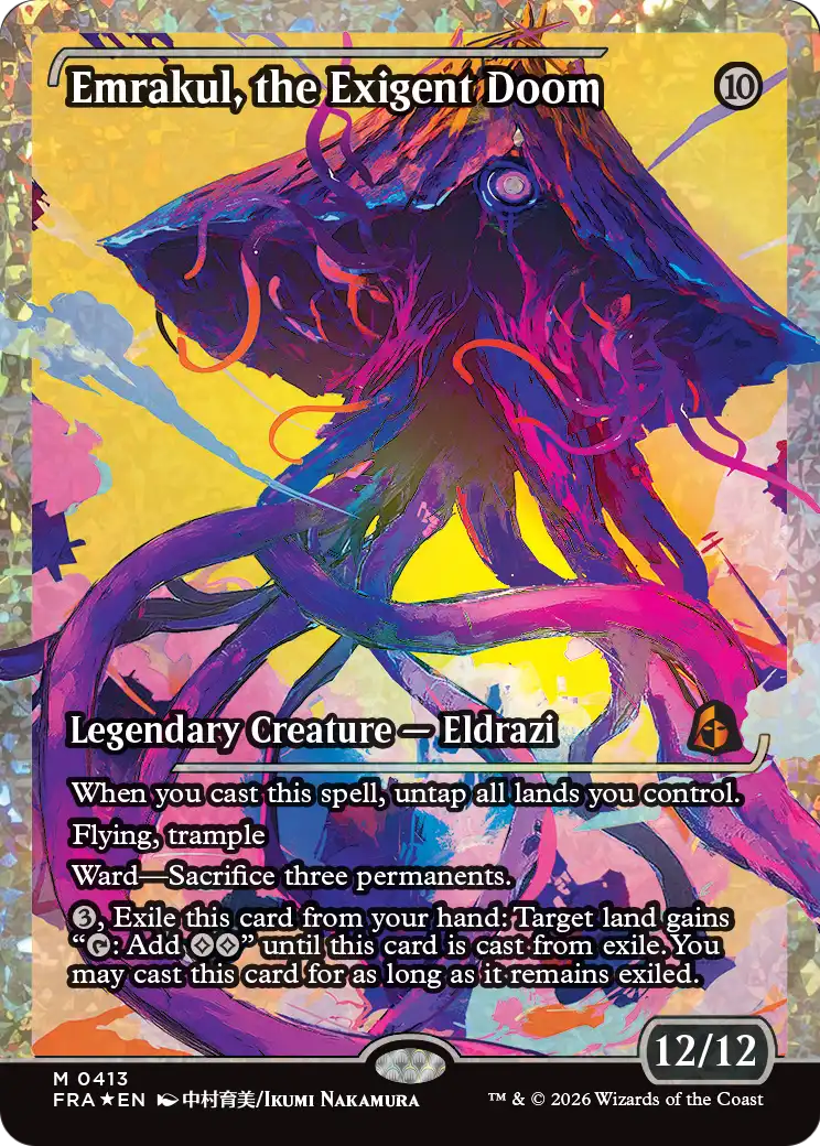 Emrakul, the Exigent Doom (Showcase) (Fracture Foil) [Reality Fracture] MTG Single Magic: The Gathering  | Multizone: Comics And Games