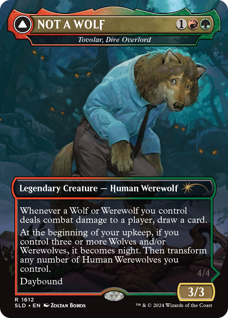 NOT A WOLF - Tovolar, Dire Overlord (Rainbow Foil) [Secret Lair Drop Series] | Multizone: Comics And Games