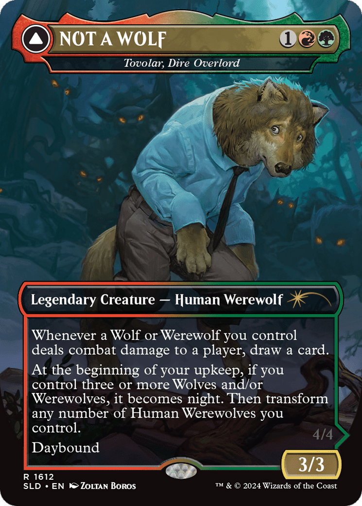 NOT A WOLF - Tovolar, Dire Overlord [Secret Lair Drop Series] MTG Single Magic: The Gathering  | Multizone: Comics And Games