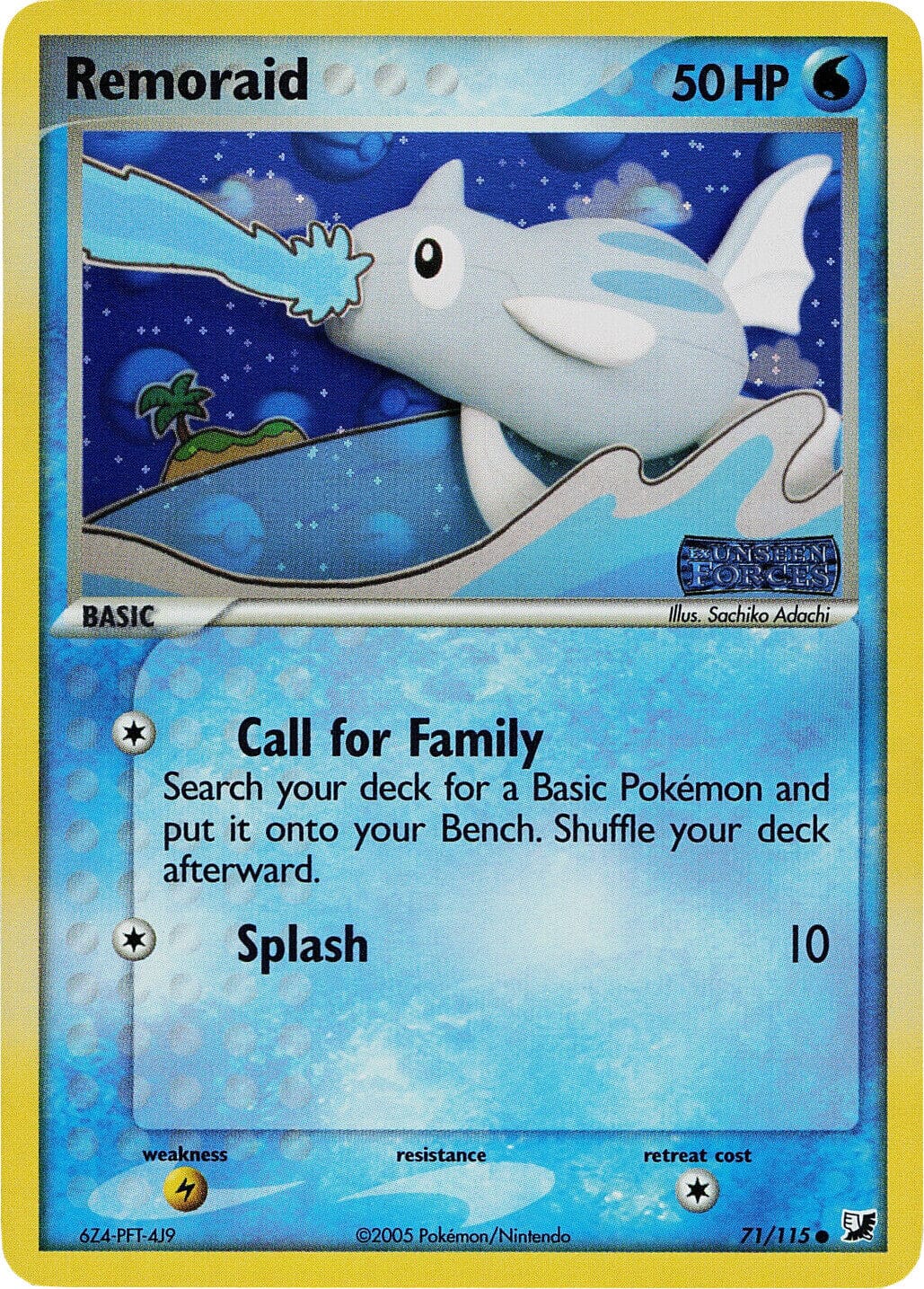 Remoraid (71/115) (Stamped) [EX: Unseen Forces] Pokemon Single Pokémon  | Multizone: Comics And Games