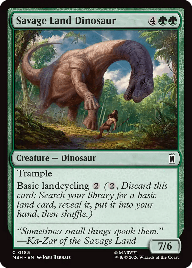 Savage Land Dinosaur [Marvel Super Heroes] MTG Single Magic: The Gathering  | Multizone: Comics And Games